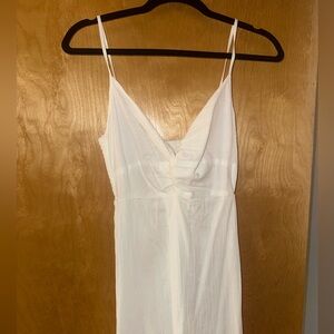 Arie White Midi Dress